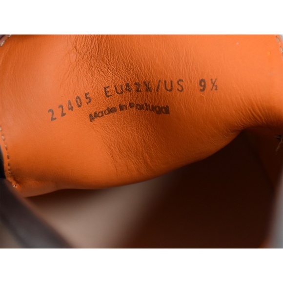 MAGNANNI MEN NIB $475 TIERRA GREY SUEDED LEATHER PENNY LOAFERS. SIZE 9.5 - Picture 10 of 11